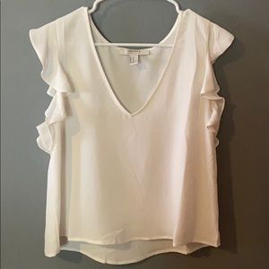 Forever 21 Contemporary White Blouse size medium
